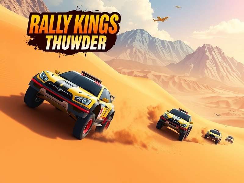Rally Kings Thunder Official Cover Art - Indian Rally Car Racing Through Rajasthan Desert